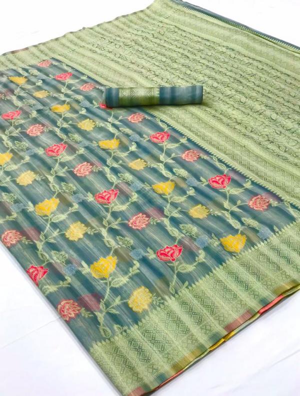 Rajtex Klassic Linen Festive Wear Handloom Designer Saree Collection